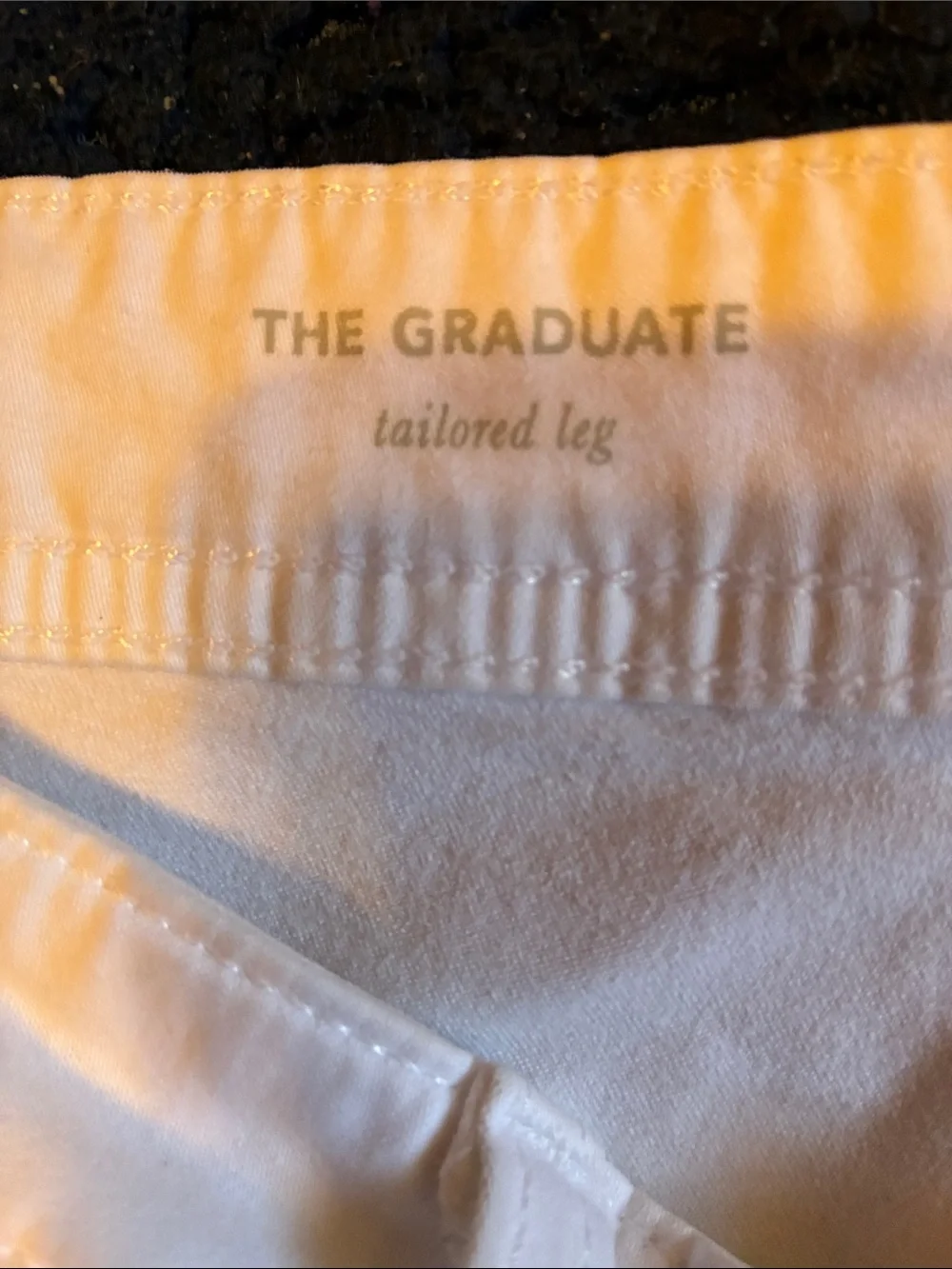AG Adriano Goldschmied White the graduate tailored leg jeans